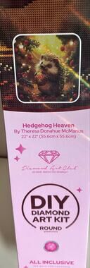 Hedgehog Heaven by Theresa Donahue McManus Sealed Diamond Art Club OOS